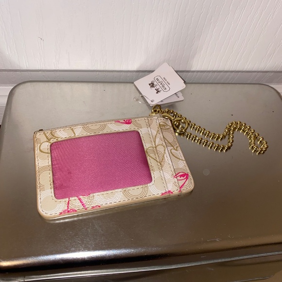 Coach Limited Edition Cherry Hearts Wristlet - Picture 2 of 2